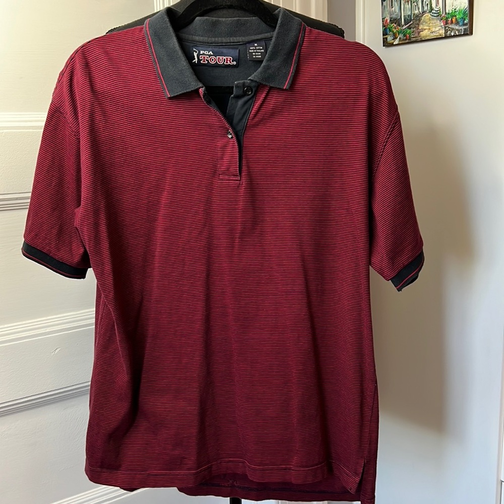 PGA TOUR MENS POLO‎ SHIRT SIZE M